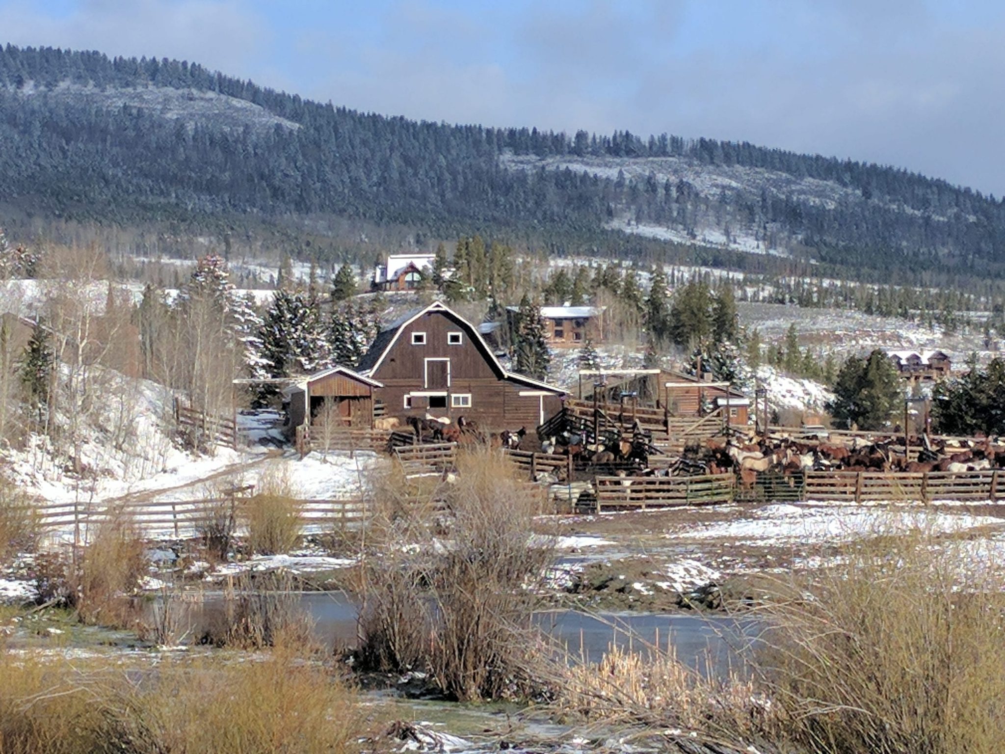 A view of C Lazy U Ranch, April 2017.